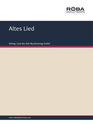 cover image of Altes Lied